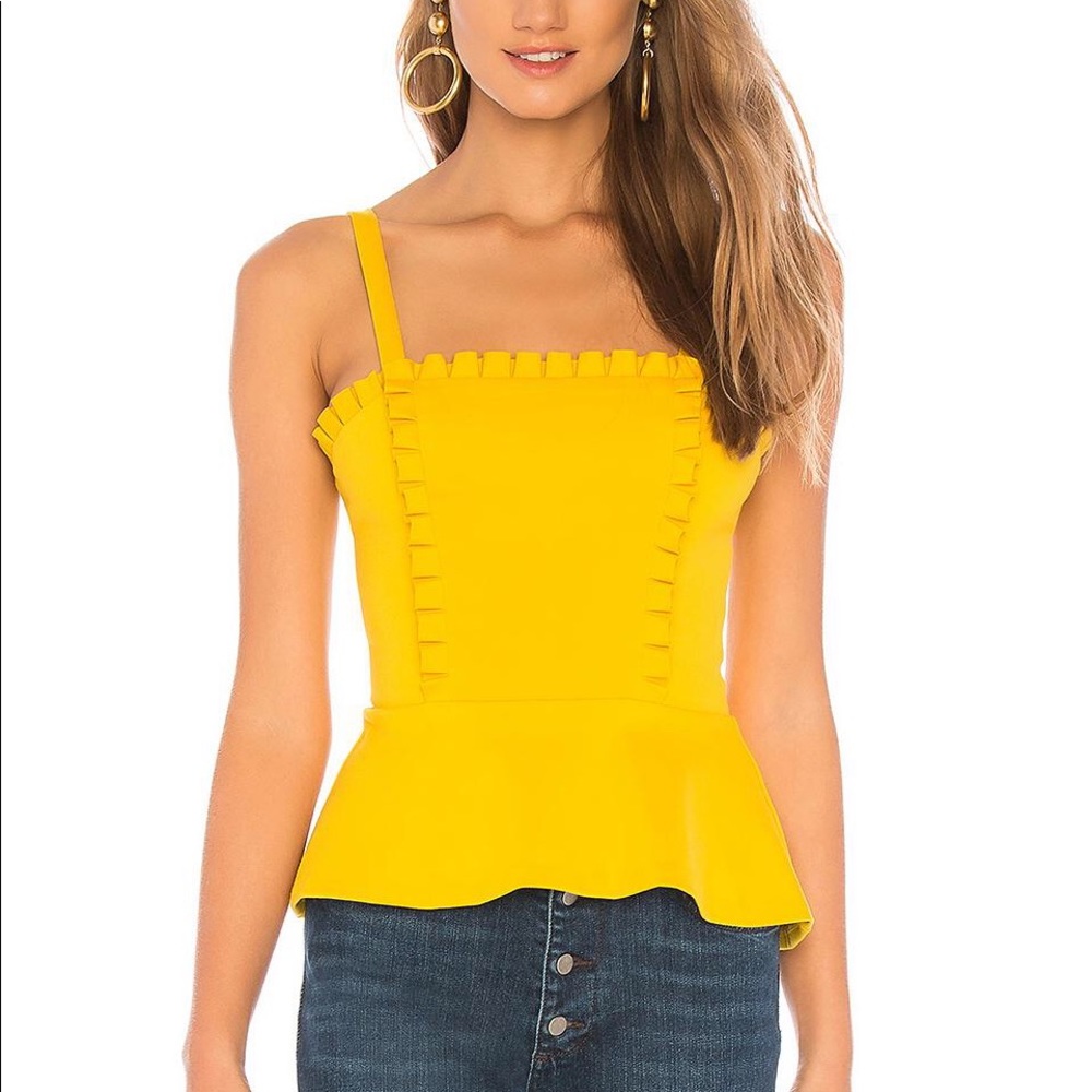 Amanda Uprichard Mott Top in Marigold
